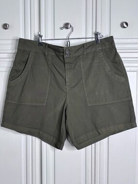 Sanctuary Olive Green Utility Shorts Size 33